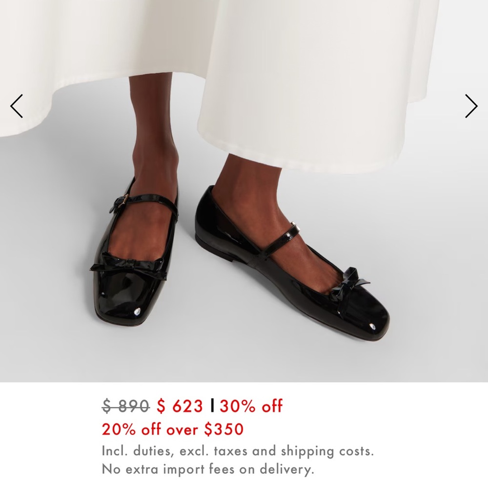 Valentino Romance Bow Patent Leather Mary Janes